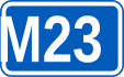 Highway M23 shield}}