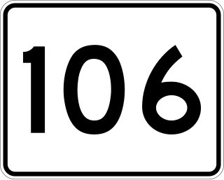 <span class="mw-page-title-main">Massachusetts Route 106</span> State highway in southeastern Massachusetts, US