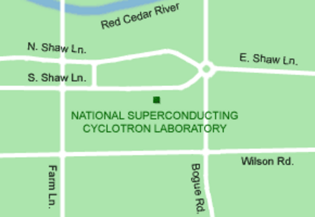 MSU Cyclotron map