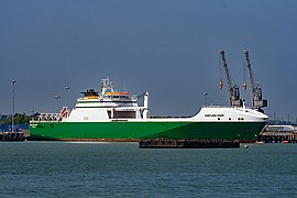 MV Hartland Point at Marchwood