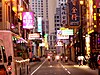 Avenida de Almeida Ribeiro in the nighttime