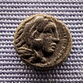 Macedonia - king Alexandros III - 336-320 BC - silver diobol - head of Herakles - two eagles - München SMS
