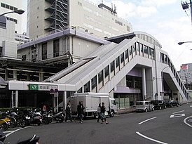 Vista del edificio de la estación JR