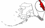 Thumbnail for File:Map of Alaska highlighting Prince of Wales Island.png