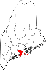 Map of Maine highlighting Knox County.svg