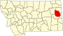 Map of Montana highlighting Dawson County.svg