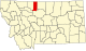 标示出利柏提县位置的地图