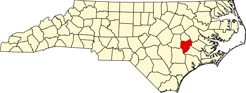 صورة:Map of North Carolina highlighting Lenoir County.svg