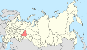 Localização de República da Ural na Rússia em 2008.