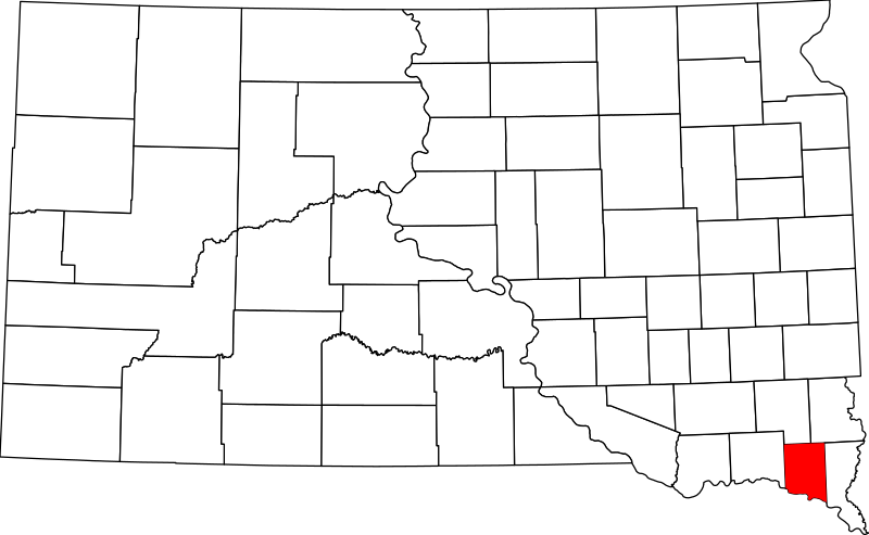 صورة:Map of South Dakota highlighting Clay County.svg