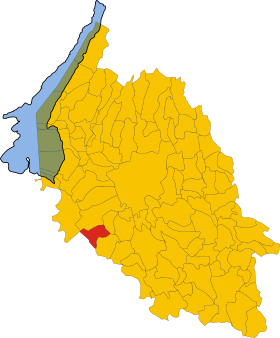 Localização do Mozzecane