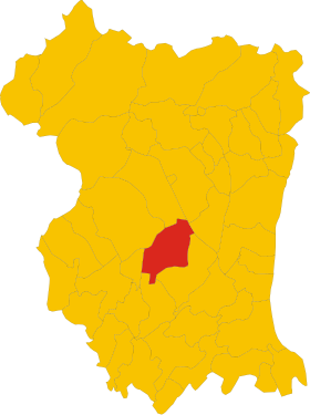 Localização de San Quirino