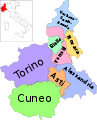 Map of region of Piedmont, Italy, with provinces-it.svg