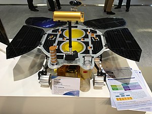 Модел Тјанвен-1 орбитера и ровера на 69. међународном астронаутичком конгресу 2018. у Бремену
