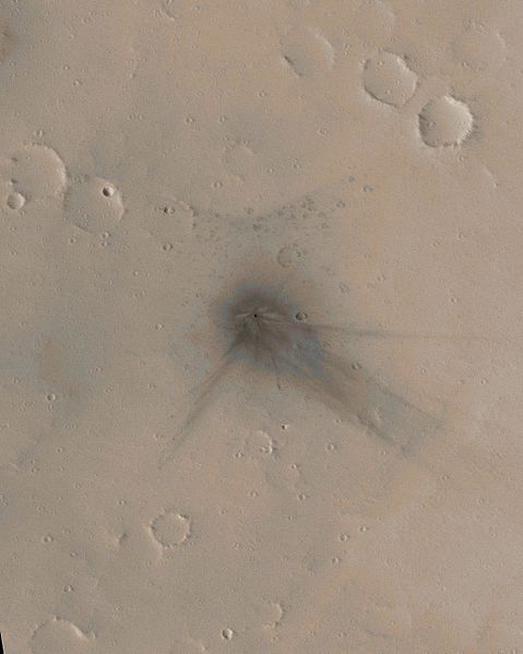 File:Mars Global Surveyor Fresh impact crater on Ulysses Patera PIA09023.jpg