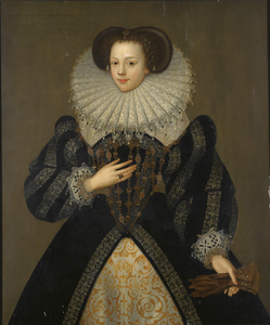 126 - Mary Kytson, Lady Darcy 1583 (per Sotheby's 2008, this is a copy of c. 1700, based on analysis of the wood panel, but the provenance makes it clear that this is the portrait in Strong)