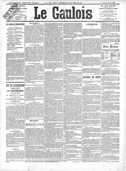 File:Maupassant - Malades et médecins, paru dans Le Gaulois, 11 mai 1884.djvu