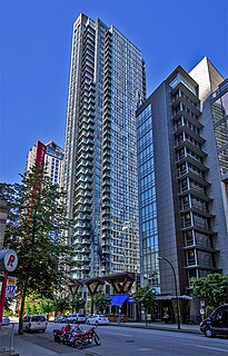 The Melville building in British Columbia, Canada