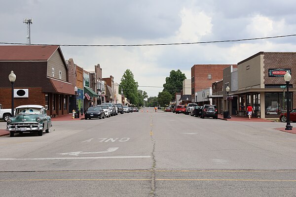 View up Market Street in 2022