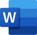 Description de l'image Microsoft Office Word (2019–present).svg.