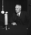 Minister of defence Juho Niukkanen in a studio, 1930s..jpg