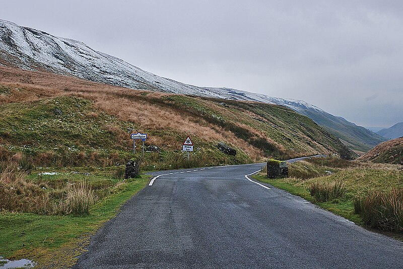 File:Mountain road into Ceredigion - geograph.org.uk - 1027556.jpg