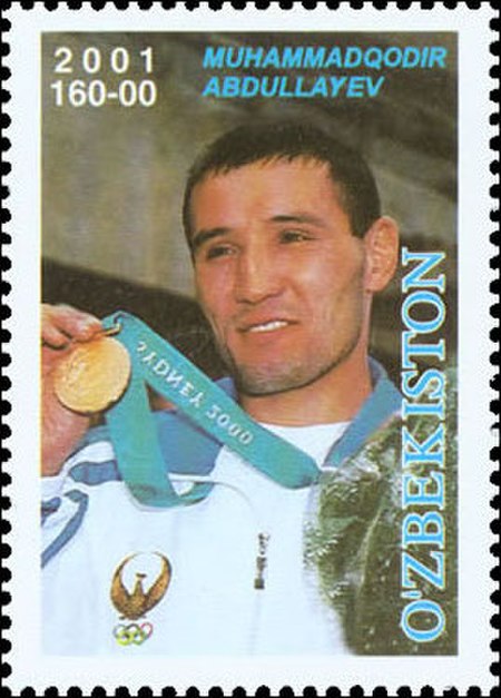 Muhammad Abdullaev 2001 stamp of Uzbekistan.jpg