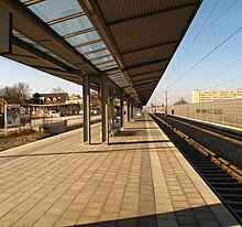 S-Bahnhof Allach in Richtung Dachau