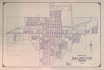 1926 map of Arlington