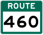 Route 460 Schild