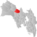 Kart over Flå