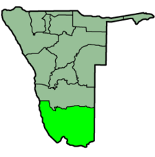 Položaj regije u Namibiji