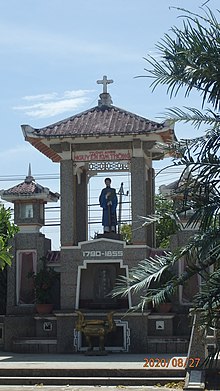 Tượng Anrê Nguyễn Kim Thông tại Nhà thờ Gò Thị, tỉnh Bình Định