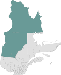 Québec settentrionale - Localizzazione