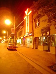 Gottingen Street at night. North gottingen street Halifax.jpg