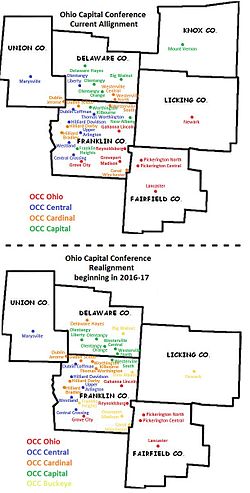 Location of teams in {{{title}}}