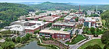 Vista aérea do Oak Ridge National Laboratory