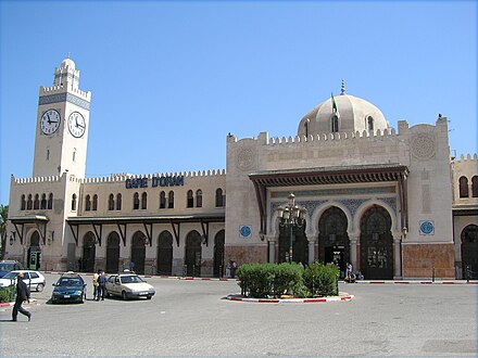 The historic Gare d'Oran, the central railway station, opened in 1913.