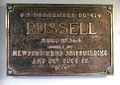 Plaque from USS Russell DD 414