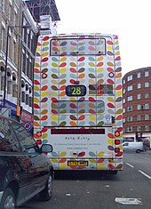 Kiely design work on the back of a London bus Orla Kiely Bus.jpg