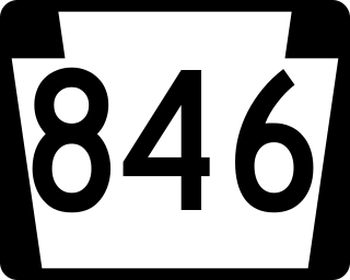 <span class="mw-page-title-main">Pennsylvania Route 846</span> State highway in Mercer County, Pennsylvania, US