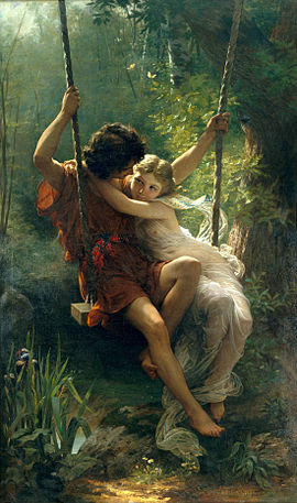 PIERRE-AUGUSTE COT - Primavera (Museo Metropolitano de Nueva York, 1873. Óleo sobre lienzo, 213.4 x 127 cm).jpg