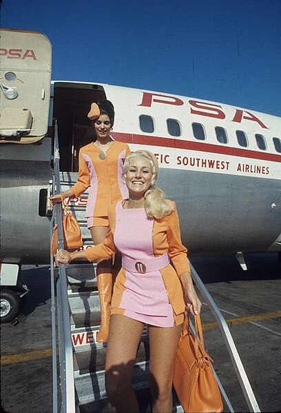 File:Pacific Southwest Airlines female flight attendants.jpg