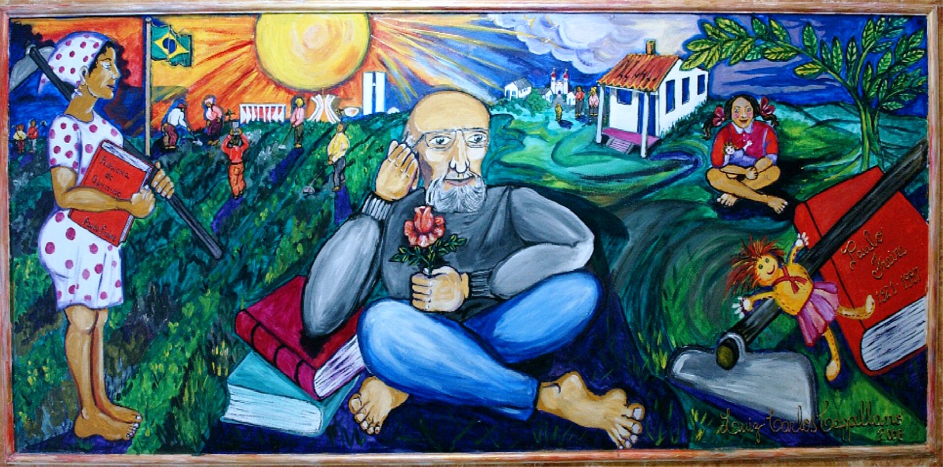 Quadro sobre Paulo Freire