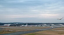 Farnborough Airport, Hampshire Panorama of Farnborough Airport, Hampshire - geograph.org.uk - 1772942.jpg