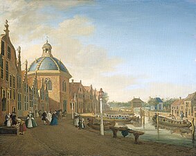 De kom in de trekvaart tussen Den Haag en Leiden in Leidschendam, 1756, Paulus Constantijn la Fargue