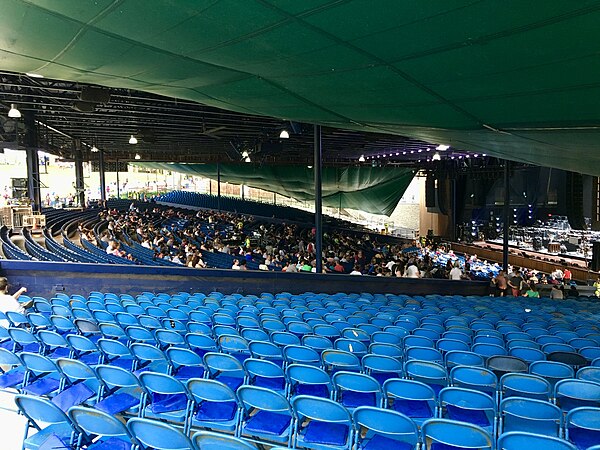 Pavillion seats prior to renovation