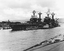 USS West Virginia (right) Pearlharbour bb48 bb43.jpg