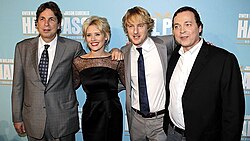 Peter Farrelly, Nicky Whelan, Owen Wilson és Bobby Farrelly a film ausztrál premierjén