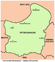 Pétervárad község térképe